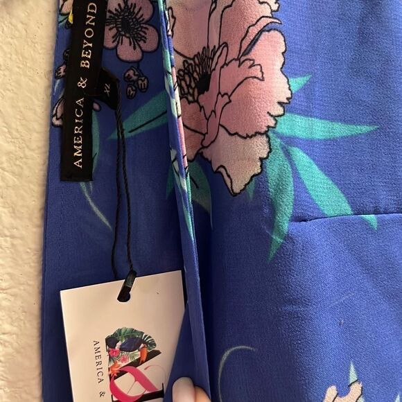 ✨V-plunge Ruffle Maxi Dress america & beyond✨ - Picture 6 of 11